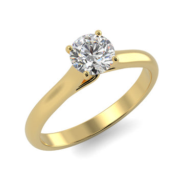 טבעת אירוסין זהב צהוב דגם Diana